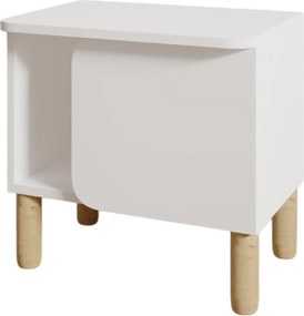 Κομοδίνο Λευκό OFOR 50x30x48.6