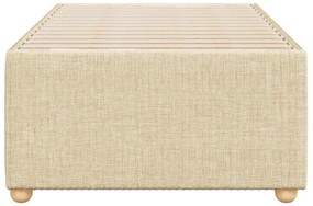 vidaXL Σκελετός Κρεβατιού Χωρίς Στρώμα Κρέμα 90x190 εκ. Υφασμάτινο