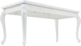 vidaXL Τραπεζαρία Γυαλιστερή Λευκή 179 x 89 x 81 εκ.