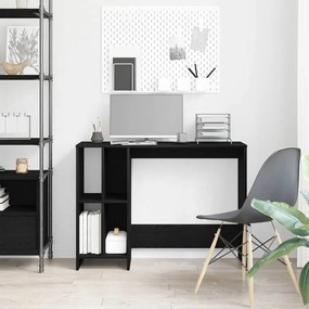 vidaXL Γραφείο Μαύρη Οξυά 102,5 x 35 x 75 εκ Επεξεργασμένο ξύλο