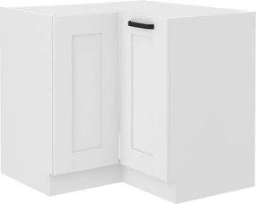 Επιδαπέδιο ντουλάπι γωνιακό Nelor 90x90 DN 2F BB-Λευκό