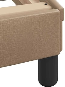 vidaXL Πλαίσιο Κρεβατιού Dover Καπουτσίνο 90x190 εκ. Συνθ. Δέρμα