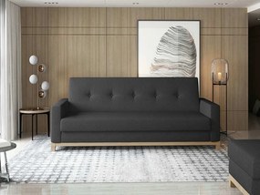 Καναπές κρεβάτι Elyria 103, Αποθηκευτικός χώρος, Καφέ, Οξιά, 72x216x104cm, 66 kg, Πόδια: Ξύλο | Epipla1.gr