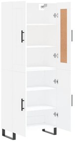 vidaXL Ντουλάπι Λευκό 69,5x34x180 εκ. από Επεξεργασμένο Ξύλο