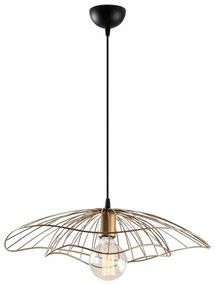 METALLIC PENDANT LIGHT IN GOLD  Φ50x111 cm. 50x50x111 εκ.