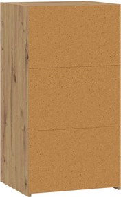 vidaXL Πλαϊνό γραφείο Artisan Δρυς 50 x 41 x 93 εκ. Επεξεργασμένο Ξύλο