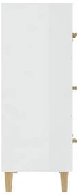 vidaXL Ντουλάπι Γυαλιστερό Λευκό 70 x 34 x 90 εκ. Επεξεργασμένο Ξύλο