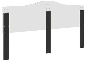 vidaXL Κεφαλάρι Μαύρη Οξυά 200 cm Επεξεργασμένο ξύλο