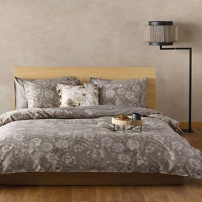 Παπλωματοθήκη Brixton 15 (Σετ 3τμχ) Greige Kentia Υπέρδιπλo 220x240cm 100% Βαμβακοσατέν