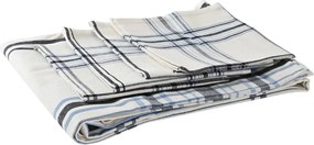 Τραπεζομάντιλο και πετσέτες DKD Home Decor 250 x 150 x 0,5 cm Μπεζ Μπλε