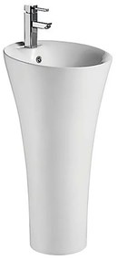 Νιπτήρας Επιδαπέδιος Vendome G-306 Φ45,5x87cm White Karag Πορσελάνη