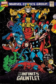 Αφίσα Marvel Retro - The Infinity Gauntlet
