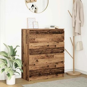 Sideboard Παλιό ξύλο 80x35x99 cm Ξύλο μηχανής - Καφέ