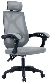 Καρέκλα γραφείου διευθυντή Seraphine pakoworld mesh γκρι Model: 275-000008