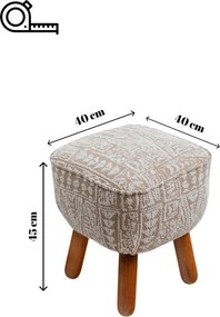 Tuffet Mythology Etnik - Beige Beige