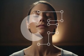 Intra Συλλεκτικό Ξύλινο Παζλ Plywood 4mm - Γαλήνια γυναίκα που διαλογίζεται σε απαλό φως Σε Ξύλινο Κουτί - Διαστάσεις Puzzle: 10x10 cm – 25 κομμάτια