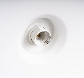Κρεμαστό φωτιστικό BILO biała/ατσάλι/λευκό/1x15W