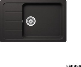 Schock Element 31180 - Νεροχύτης Κουζίνας Γρανίτη 78x50 - Nero