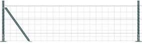 vidaXL Ευρωπαϊκός Φράκτης με 13 Πόδια και Ζάντες 0.4x25 μ Γαλβανισμένος Χάλυβας