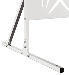 vidaXL Οθόνη Ιδιωτικότητας Γκρι 100 x 50 x 180 εκ. Ατσάλι