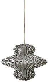 Καπέλο Κρεμαστού Φωτιστικού Ε14/Ε27 Μαύρο-Λευκό Χαρτί Μαγνήτης 34xΦ40cm Uni 760-400-03 Affari of Sweden 760-400-03