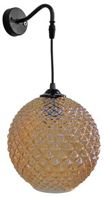 Φωτιστικό Τοίχου GL-5010/AP 02-0224 Honey Heronia Glass