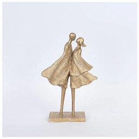 Διακοσμητικό Γλυπτό ζευγάρι Χρυσό 21.5x9x34cm 752-27083 Estheti-752-27083-Χρυσό 752-27083