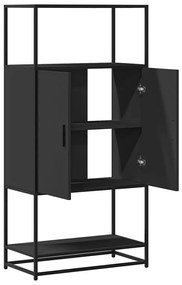 vidaXL Ντουλάπι Μαύρο από 68x35x139 cm Επεξεργασμένο Ξύλο και μέταλλο