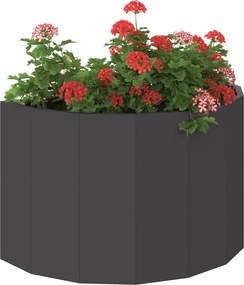 vidaXL Γλάστρα Μαύρο 60 x 30 x 35 εκ Ατσάλι