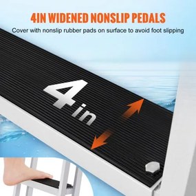 VEVOR bathing ladder boat ladder removable 5 steps 159kg load capacity 610x455x1825mm