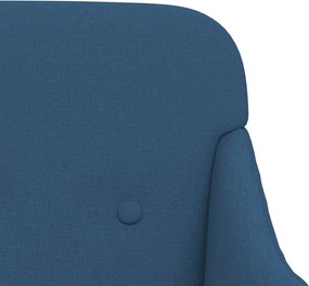 vidaXL Πάγκος Μπλε 110x76x80 εκ. Υφασμάτινος