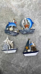 Διακοσμητικό Souvenir Καραβάκι - Σετ 12 τεμάχια - L2025-2 - 125571