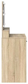 vidaXL Κομοδίνο Sonoma Δρυς 79 x 41 x 135 cm Επεξεργασμένο ξύλο