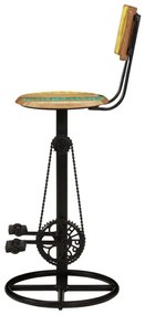 vidaXL Σκαμπό Μπαρ 2 τεμ. από Μασίφ Ανακυκλωμένο Ξύλο