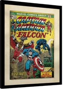 Αφίσα σε κορνίζα Marvel Comics - Captain America