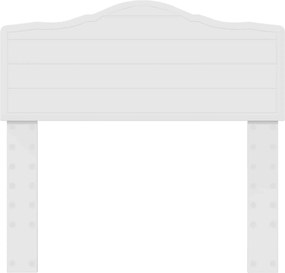 vidaXL Κεφαλάρι Λευκό Επεξεργασμένο ξύλο