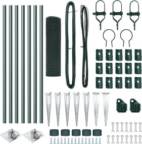 vidaXL Στύλος Περιφράξεων Πράσινο 10 x 0,6 μ (12 x 12 mm δίχτυ)