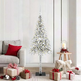 vidaXL Χριστουγεννιάτικο Δέντρο με 150 LED Λευκό 150 cm ΠΕ και Ατσάλι