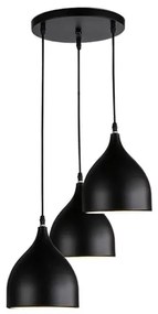 Three-light ceiling lamp Perce II black metal 30x17x120cm 30x17x120 εκ.