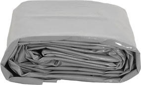 vidaXL Μουσαμάς Γκρι 650 γρ./μ.² 4x6 μ.
