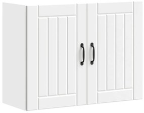 ντουλάπι τοίχου κουζίνας "Lucca" Λευκό κατασκευασμένο ξύλο