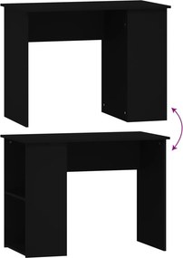 vidaXL Γραφείο Μαύρο 100 x 55 x 75 εκ. από Επεξεργασμένο Ξύλο