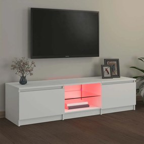 vidaXL Έπιπλο Τηλεόρασης με LED Λευκό 140x40x36 εκ.