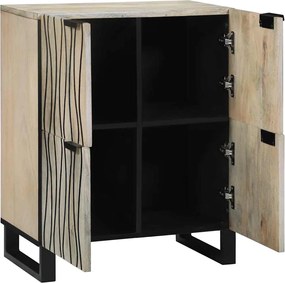 vidaXL Ντουλάπες &amp; ράφια αποθήκευσης μέσων Λευκό και Μαύρο