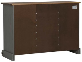 vidaXL Sideboard HALDEN 2 συρόμενες πόρτες γκρι 112x40x80 cm