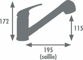 Kitchen Tap Rousseau BAGO Μέταλλο