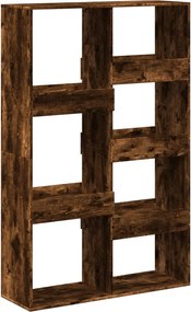vidaXL Βιβλιοθήκη Καπνιστή Δρυς 100x33x155,5 εκ. Επεξεργασμένο Ξύλο