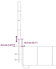 Κρεβάτι Boxspring με Στρώμα Σκούρο Γκρι 80x200 εκ. Υφασμάτινο - Γκρι