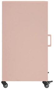 vidaXL Ντουλάπι Ροζ 36x39x72 εκ. από Ατσάλι