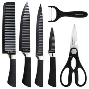 Σετ Κοφτερών Μαχαιριών 6 in 1 Premium Quality Stainless Steel Kitchen Knife Set 0238A